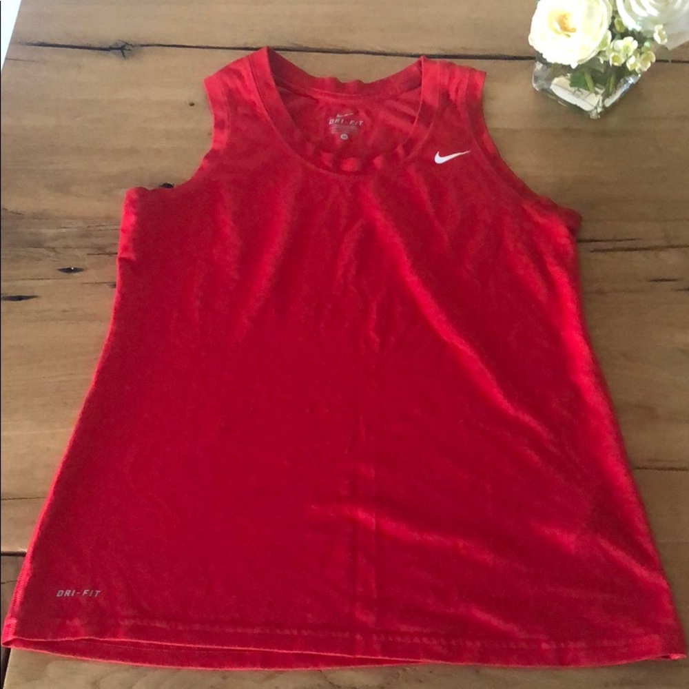 Nike Red dri fit workout tank